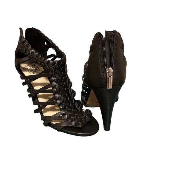 Vince Camuto womens shoes size 9M Black Gladiator msrp $130 - Picture 2 of 5